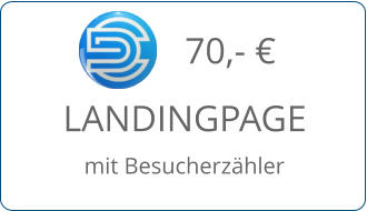 LANDINGPAGE 70,- € mit Besucherzähler